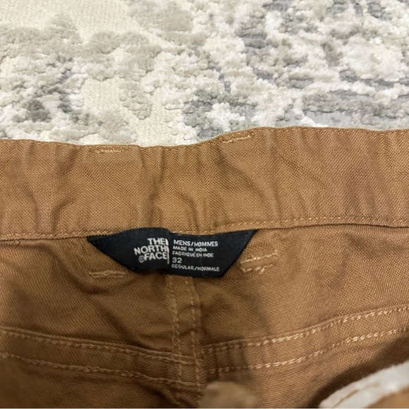 The North Face Brown Cotton Stretchy Outdoor Shorts Casual Hiking Size 32 Men’s - Picture 5 of 7